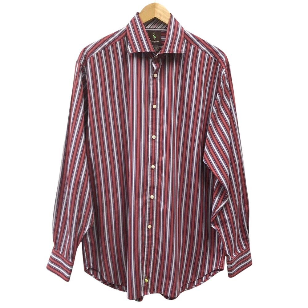 Tailorbyrd Shirt Mens Large Striped